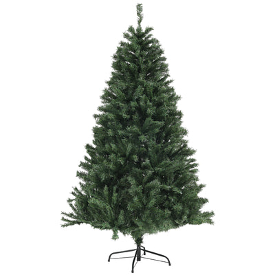 Árbol de Navidad artificial de 180 cm sobre fondo blanco