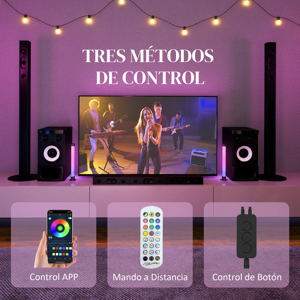Colores y escenas dinámicas de las lámparas LED