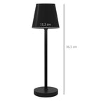 Medidas de la lámpara de mesa: Ø 11,2 cm y 36,5 cm de alto