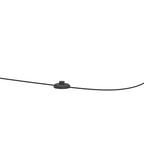 Lámpara de pie dorada de 3 luces con repisa de vidrio, vista 9