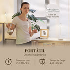 Carga por USB y hasta 8 horas de autonomía