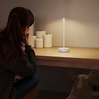 Lámparas de mesa LED recargables en un salón
