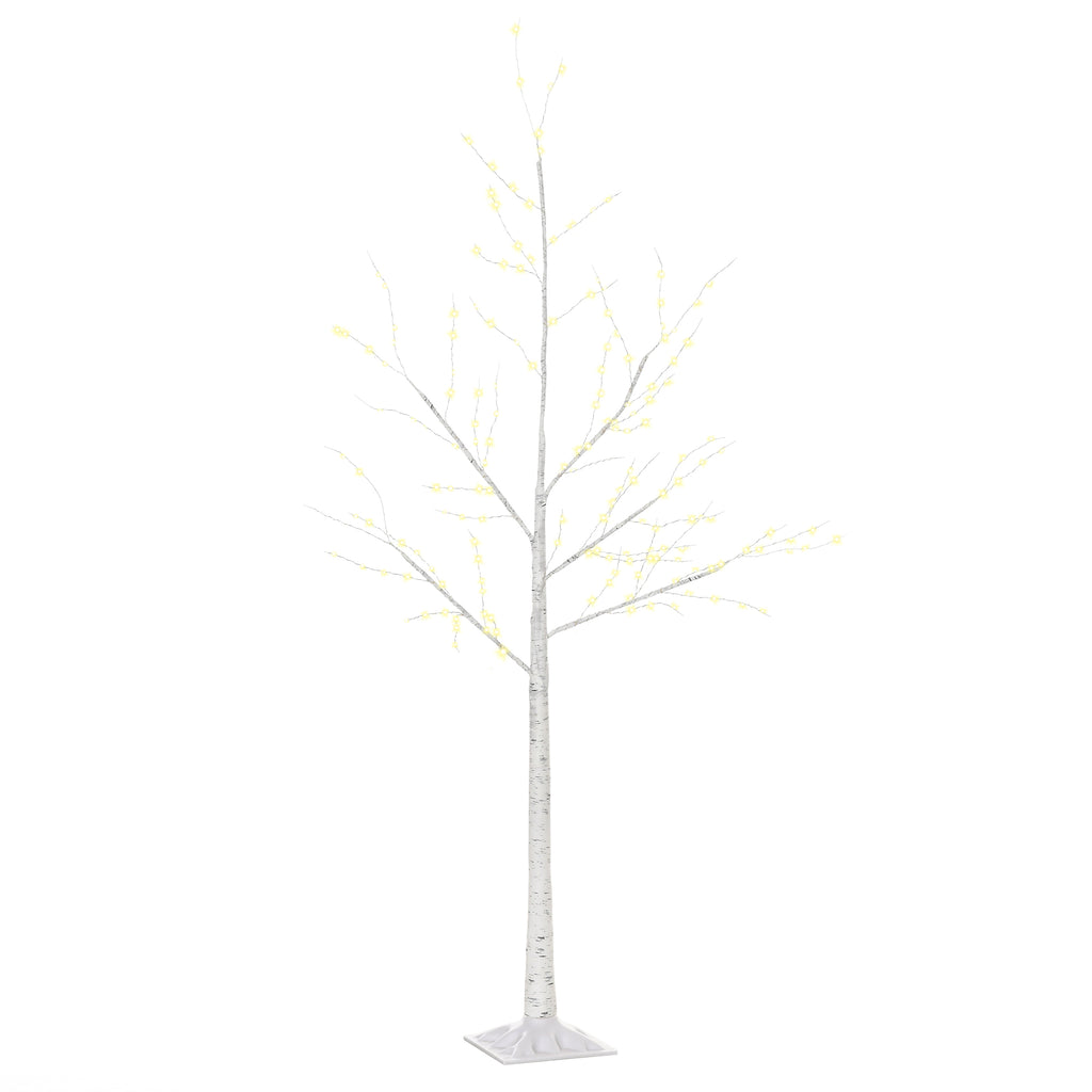 Árbol de abedul artificial, vista frontal