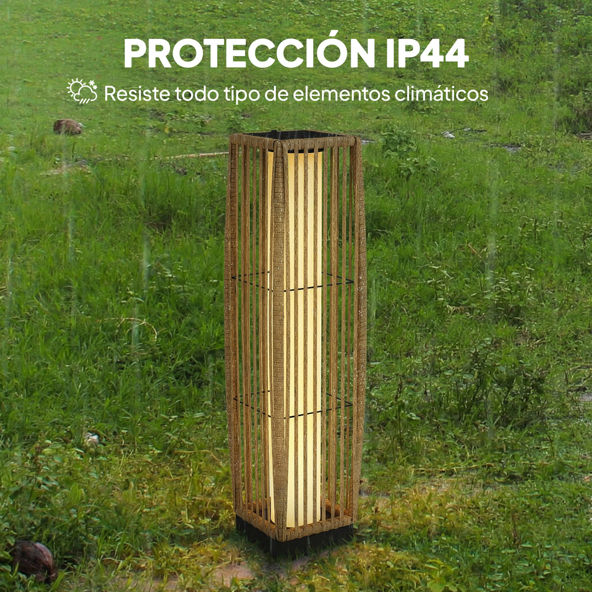 Luz cálida de 3500 K y sin montaje