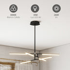 Luz cálida de 3000 K, 30 W y 2600 lm