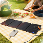 Panel solar en una excursión