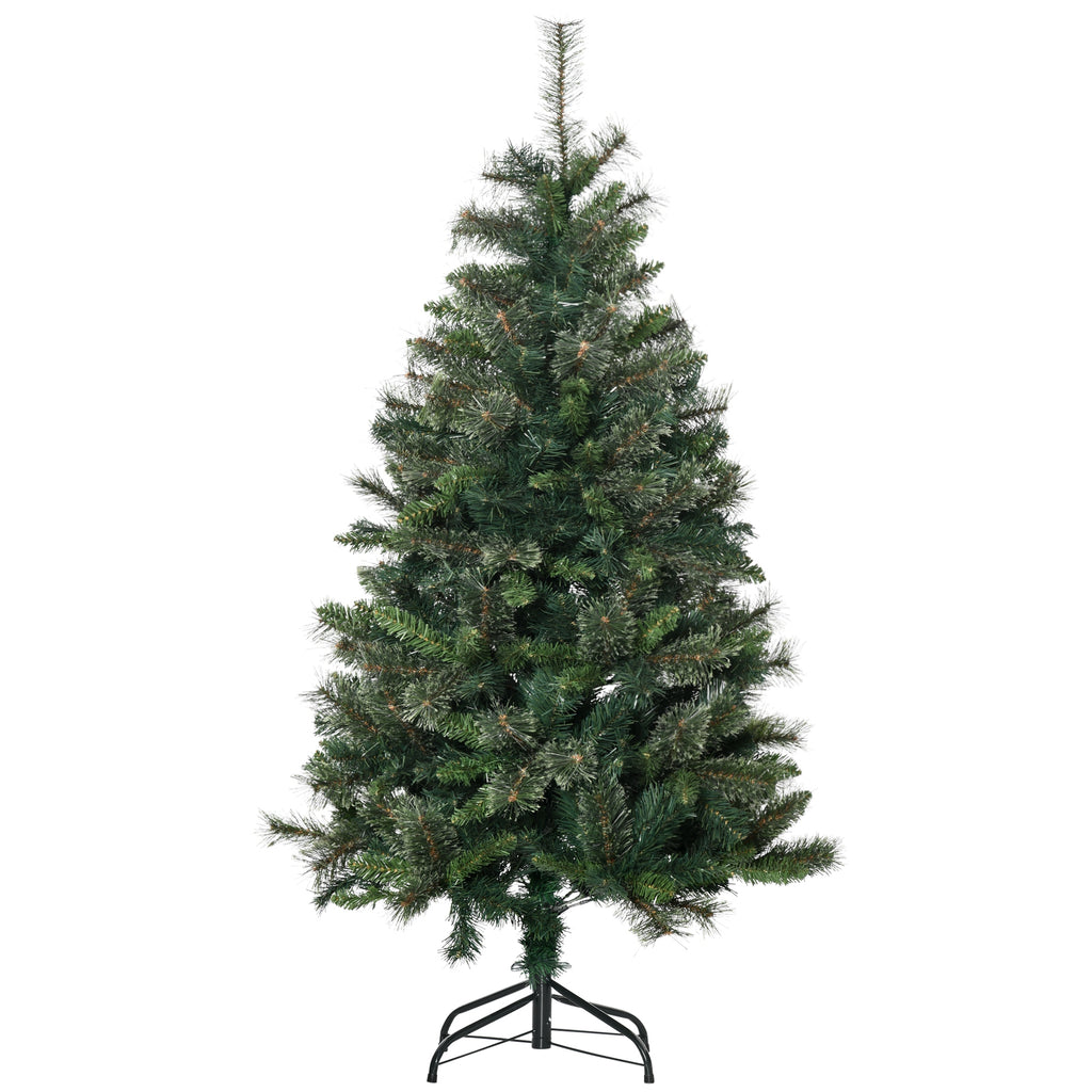 Árbol de Navidad con base metálica, vista frontal