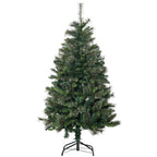 Árbol de Navidad con base metálica, vista frontal