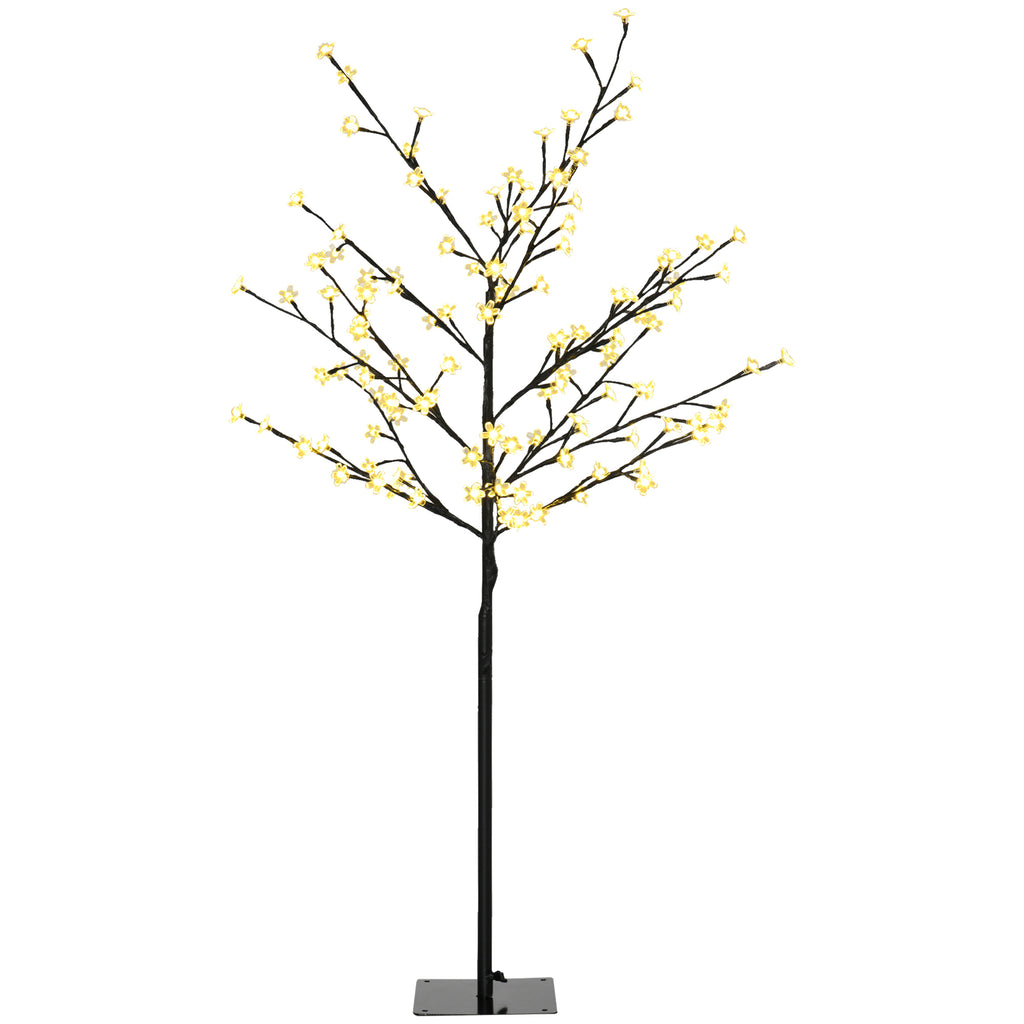 Árbol de cerezo luminoso en un rincón