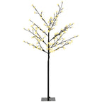 Árbol de cerezo luminoso en un rincón