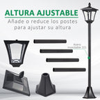 Poste de acero inoxidable resistente