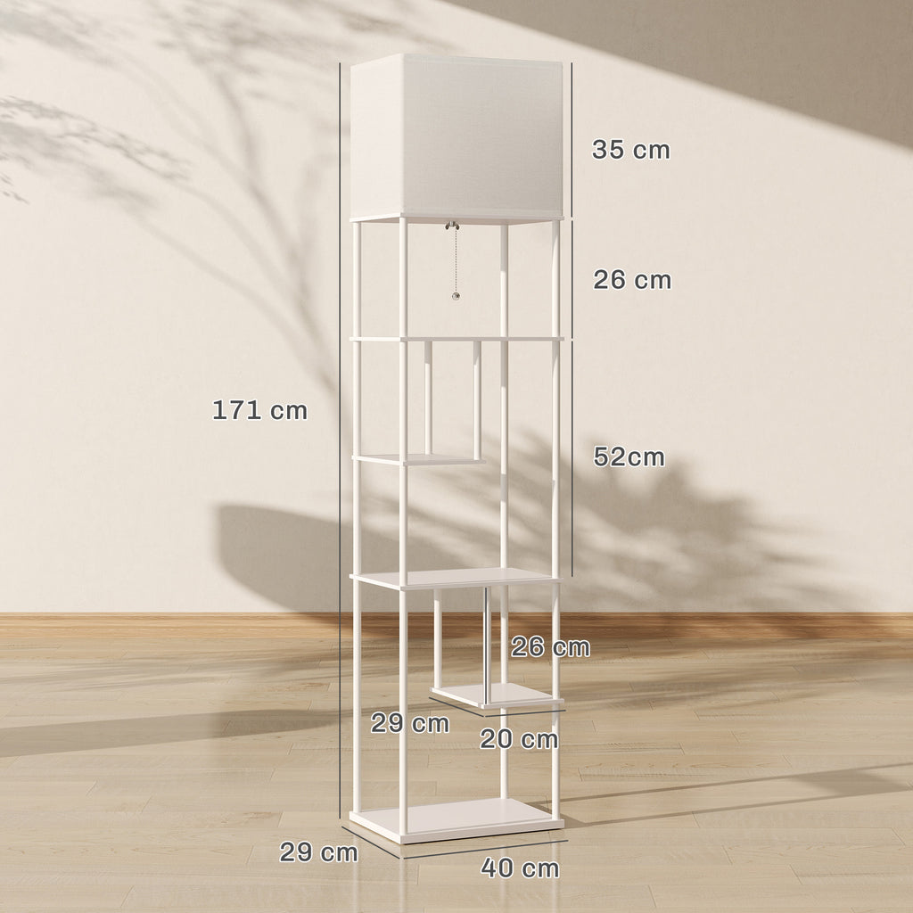 Medidas de la lámpara de pie: 40 × 29 cm y 171 cm de alto