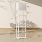 Medidas de la lámpara de pie: 40 × 29 cm y 171 cm de alto