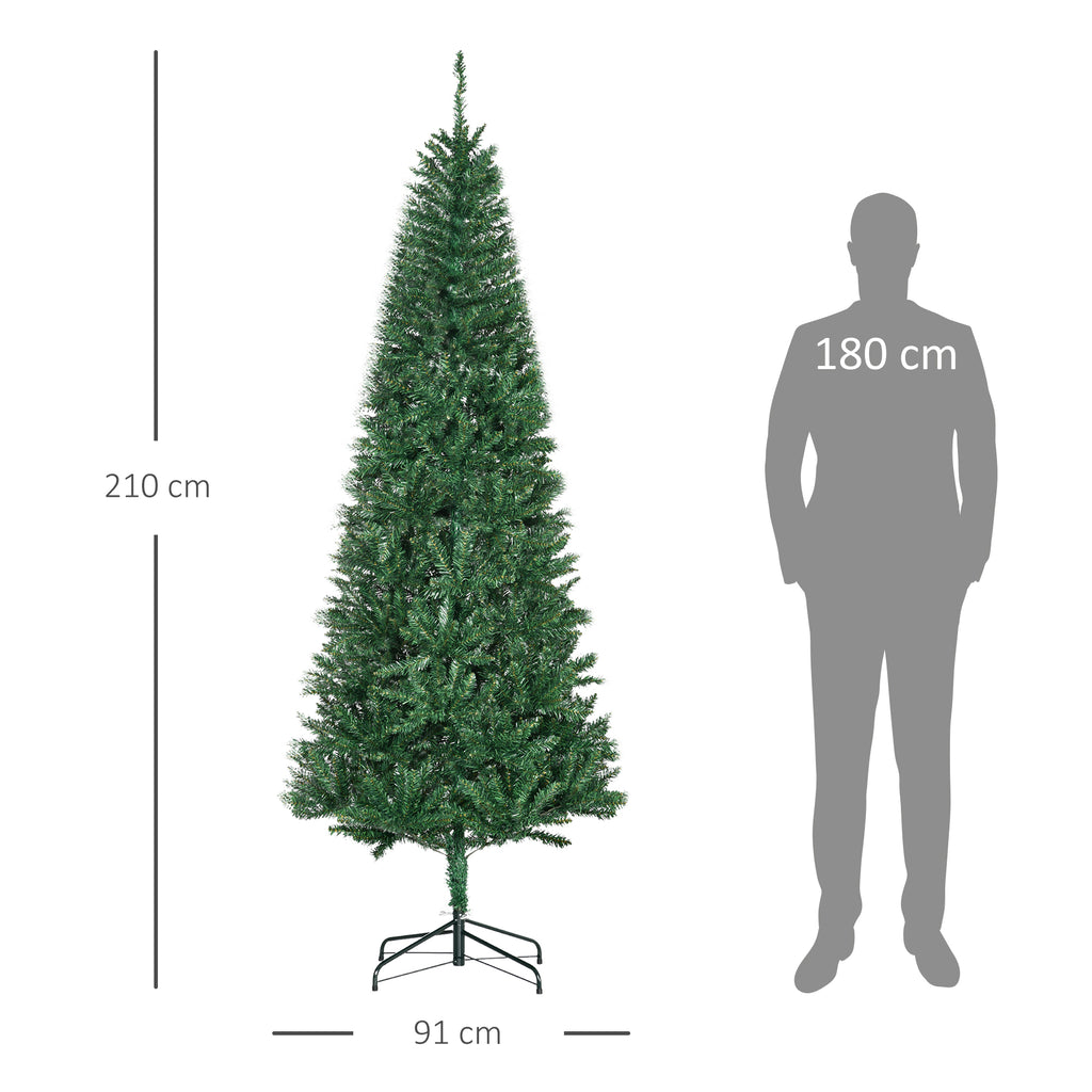 Medidas del árbol: 210 cm de alto y 91 cm de ancho