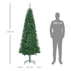 Medidas del árbol: 210 cm de alto y 91 cm de ancho