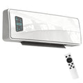 Calefactor eléctrico de pared blanco de 2000 W sobre fondo blanco