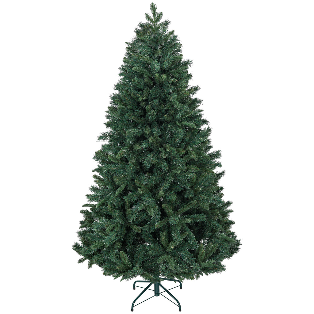 Árbol de Navidad con base de acero, vista lateral