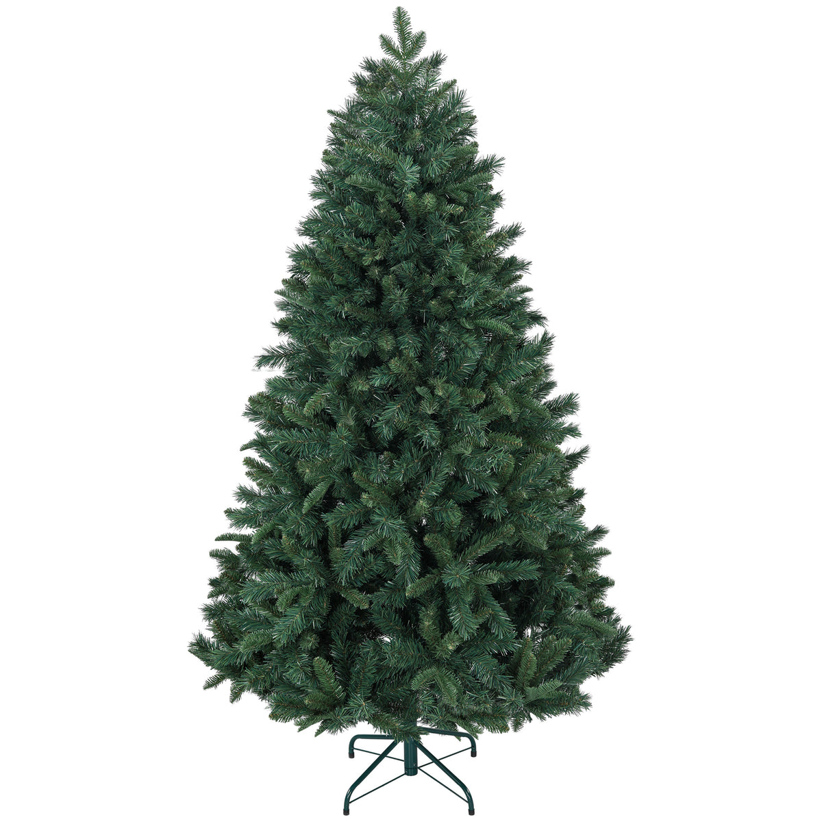 Árbol de Navidad con base de acero, vista lateral