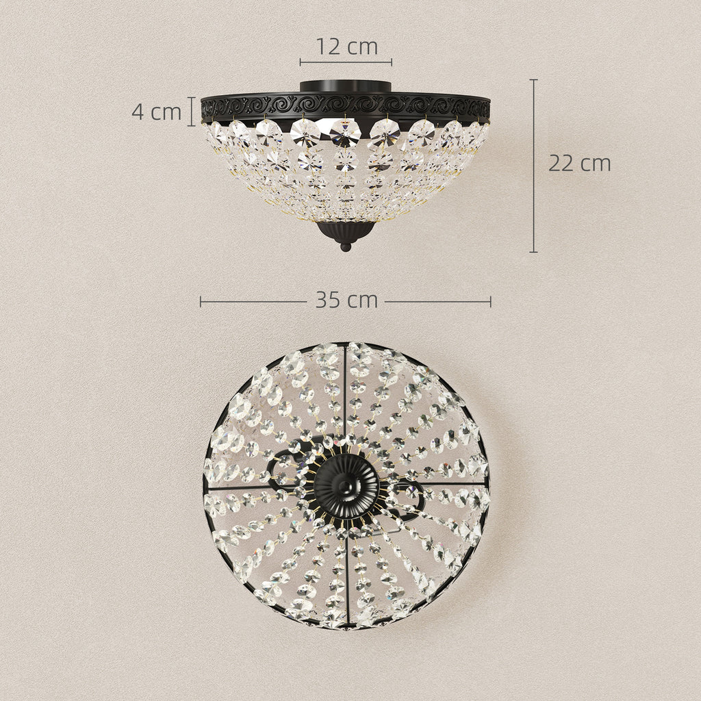 Medidas del plafón de techo: Ø 35 cm y 22 cm de alto