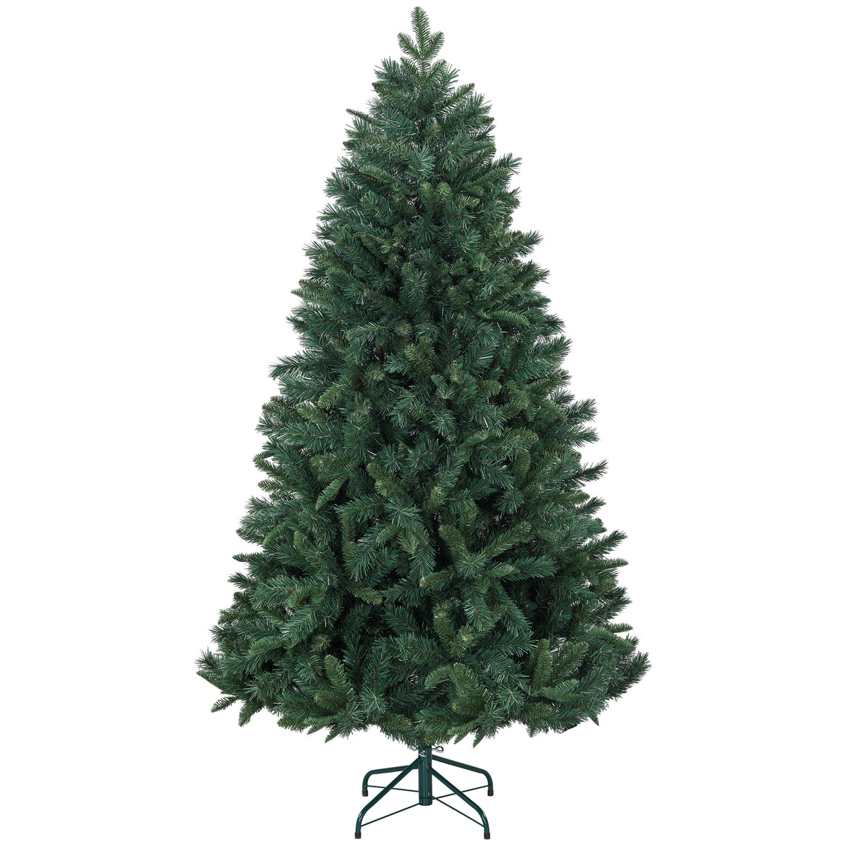 Árbol de Navidad con base de acero, vista frontal