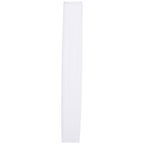 Pantalla de tela blanca de la lámpara de pie de columna sobre fondo blanco