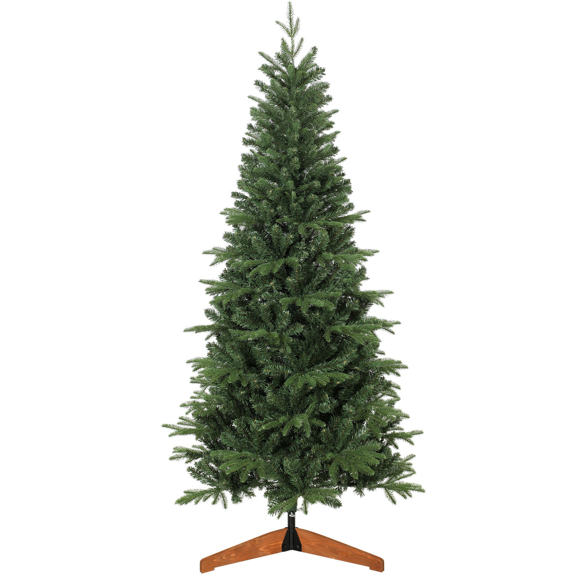 Árbol de Navidad artificial de 180 cm sobre fondo blanco