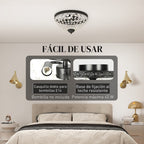 Plafón de cristal fácil de usar en un dormitorio
