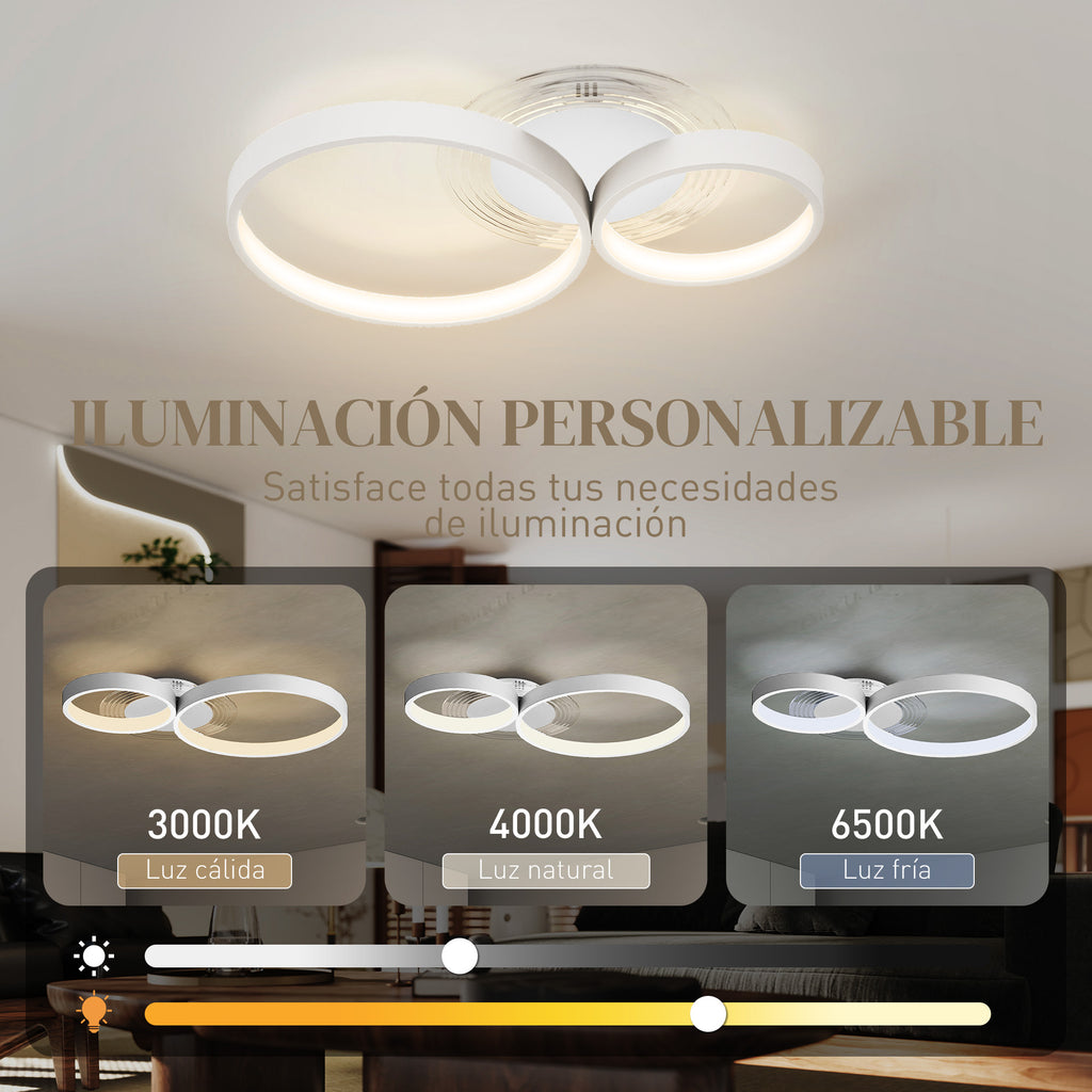 Iluminación personalizable: 3000 K, 4000 K y 6500 K