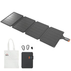 Cargador solar plegable, vista frontal