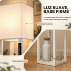 Luz suave y base firme de la lámpara de pie