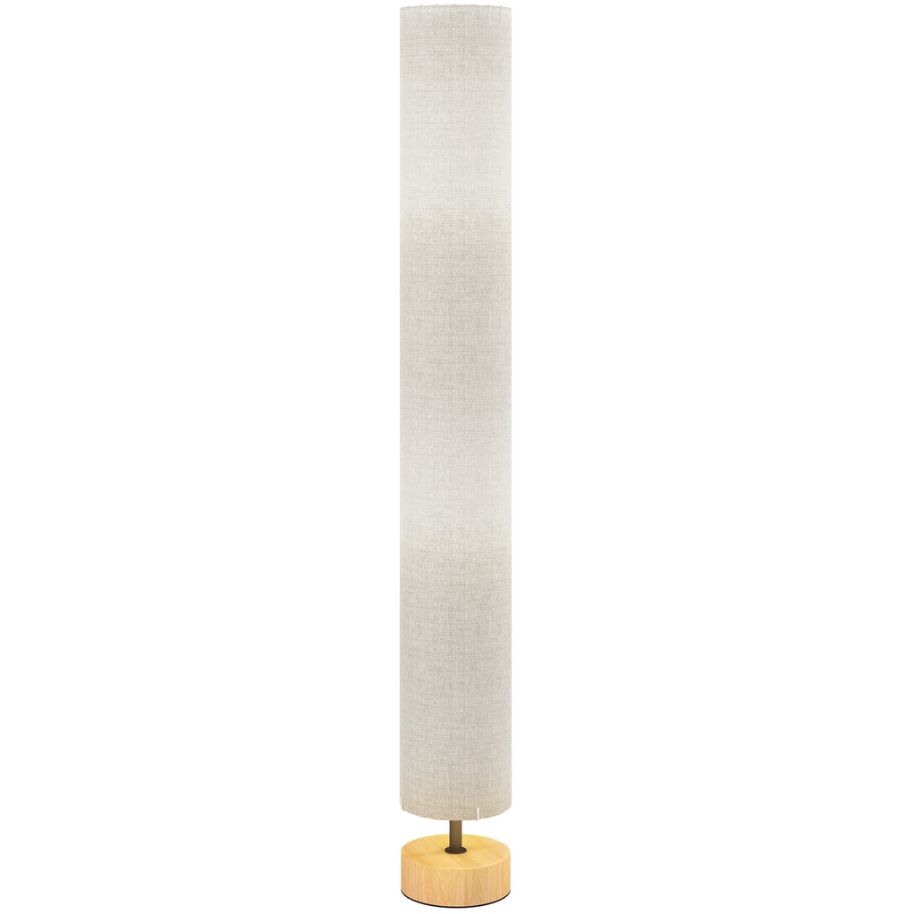 Lámpara de pie de lino gris con 2 luces E27, vista 11