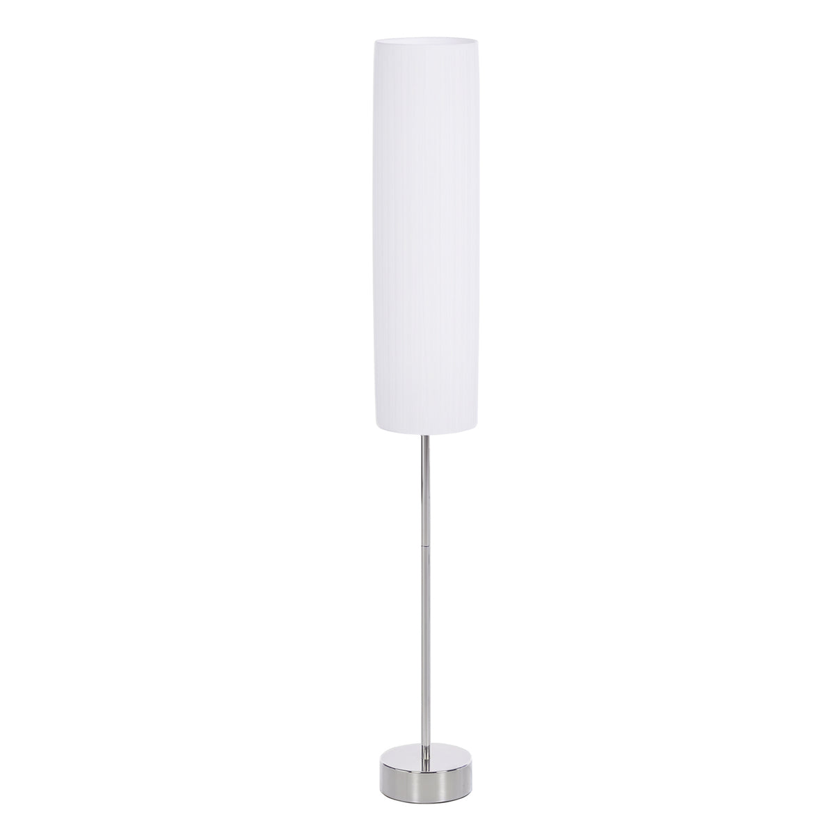 Lámpara de pie blanca de 2 luces E27 con pantalla corta de 60 cm