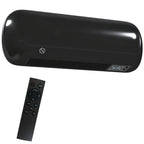 Calefactor de pared cerámico negro de 2000 W sobre fondo blanco