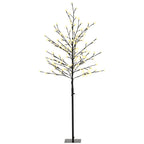 Árbol de cerezo luminoso en un rincón
