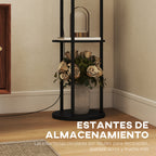 Estantes de almacenamiento de la lámpara de pie