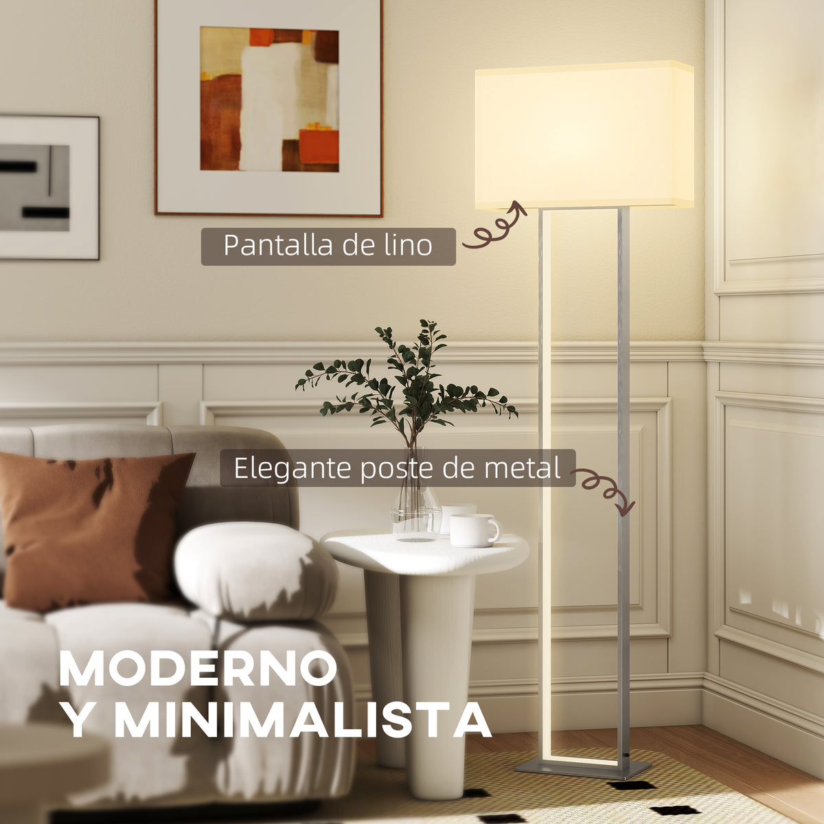 Tres modos de iluminación: luz superior, luz principal o ambas