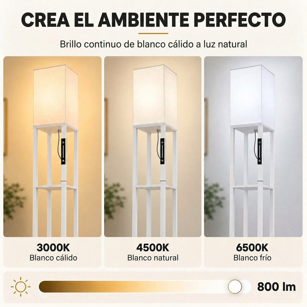 El ambiente perfecto: luz regulable de 3000 K a 6500 K