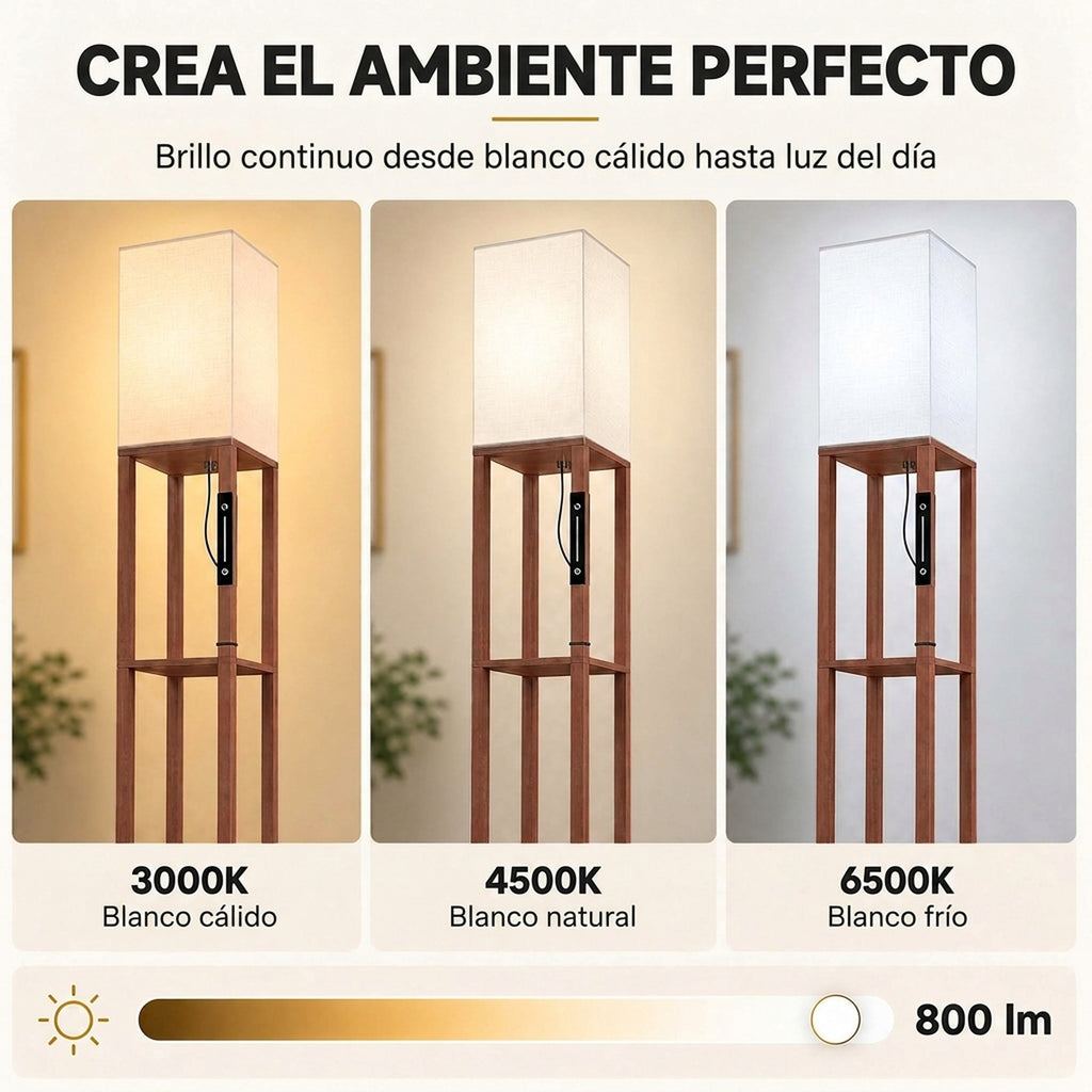 El ambiente perfecto: luz regulable de 3000 K a 6500 K