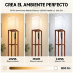 El ambiente perfecto: luz regulable de 3000 K a 6500 K