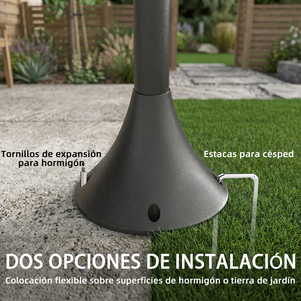 Cabezales de vidrio y estructura de aluminio