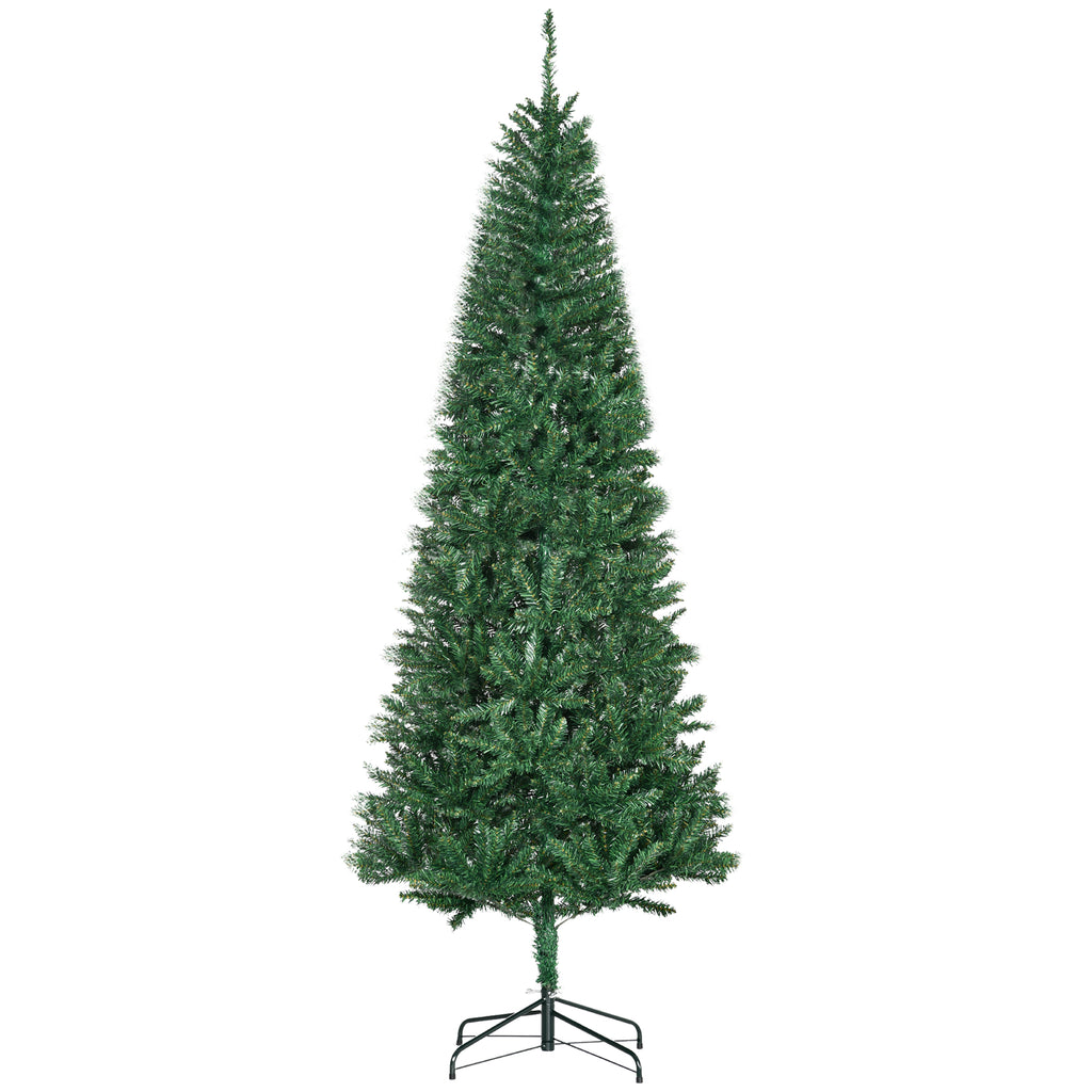Árbol de Navidad artificial de 210 cm sobre fondo blanco