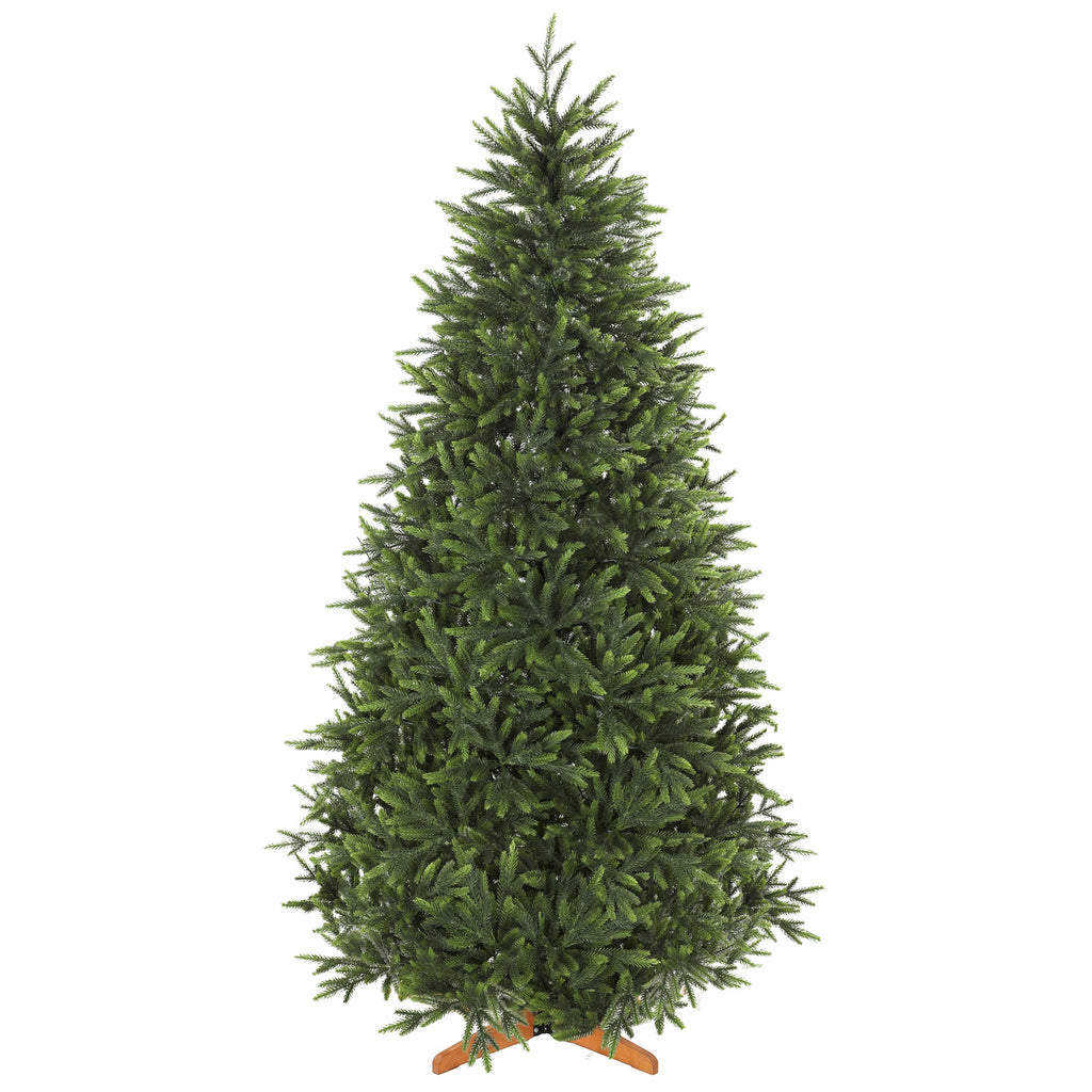 Árbol de Navidad Nordmann de 210 cm sobre fondo blanco