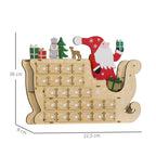 Medidas del calendario de Adviento: 22,5 × 8 × 36 cm