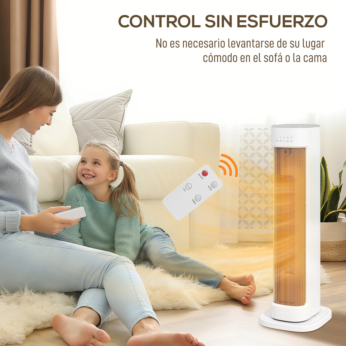 Calefactor eléctrico para habitaciones de hasta 20 m²