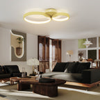 Plafón LED de tres aros en un despacho