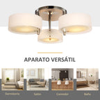 Lámpara de techo de 3 luces, un aparato versátil para varias estancias