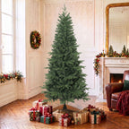 Árbol de Navidad en una sala luminosa con regalos y chimenea