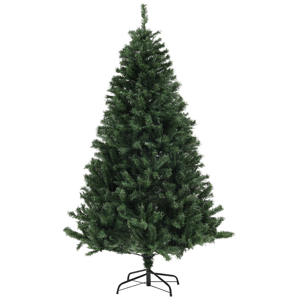 Árbol de Navidad con base de acero, vista lateral