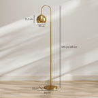 Medidas de la lámpara de pie: altura regulable de 145 a 165 cm y base de 25 cm
