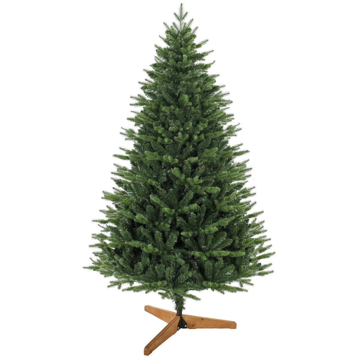 Árbol de Navidad artificial de 180 cm sobre fondo blanco